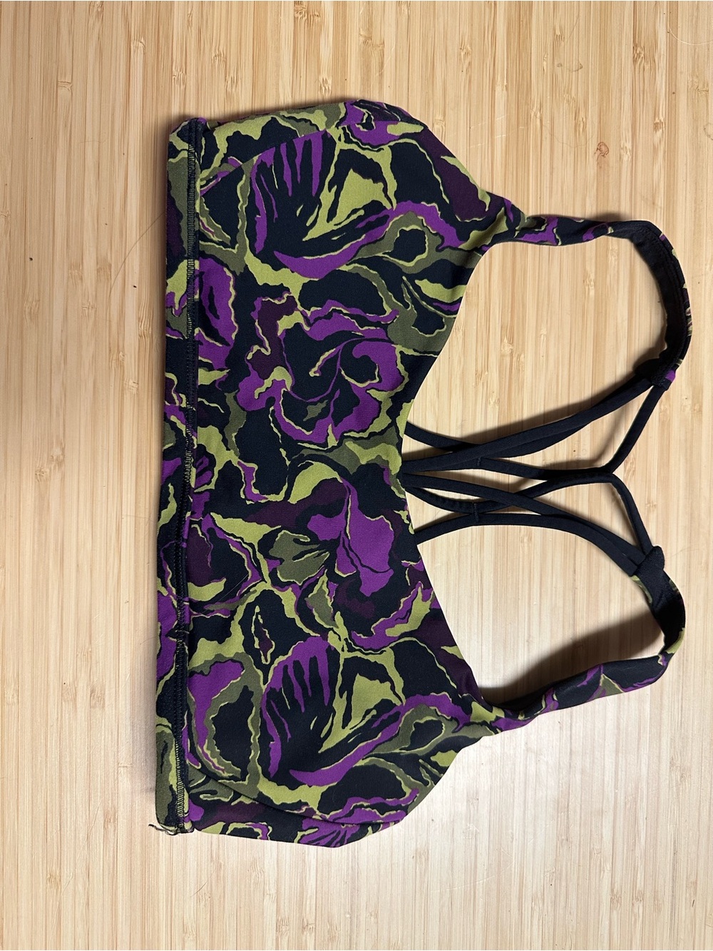 Lululemon Patterned Strapy Sports Bra